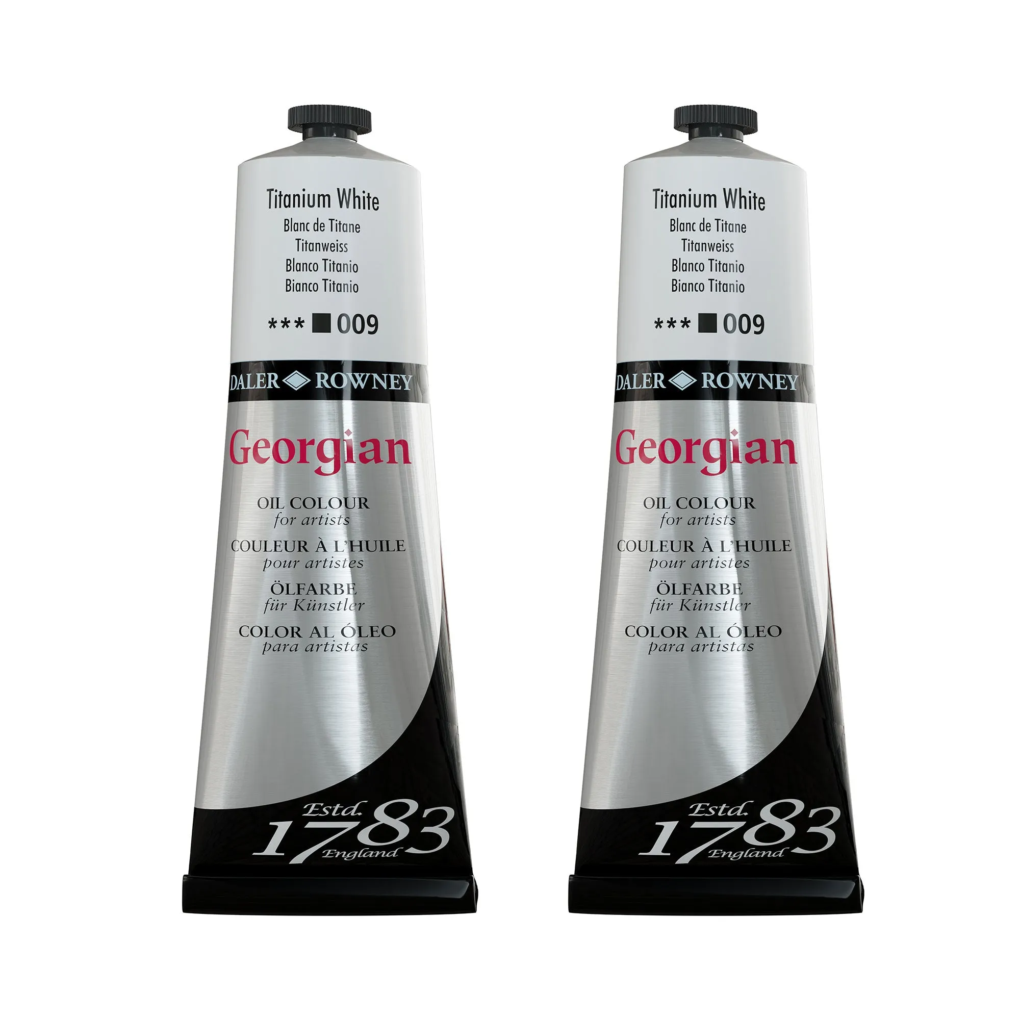 Daler-Rowney Georgian Oil Colour - Titanium White TWIN PACK - 2 x 225ml