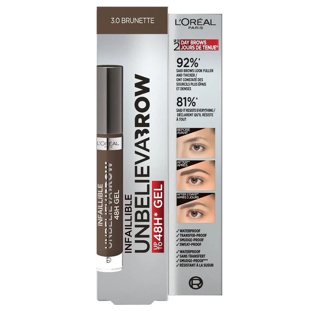 Infaillible Unbelieva'Brow 48H Gel żel do brwi 3.0 Brunette 3.4ml