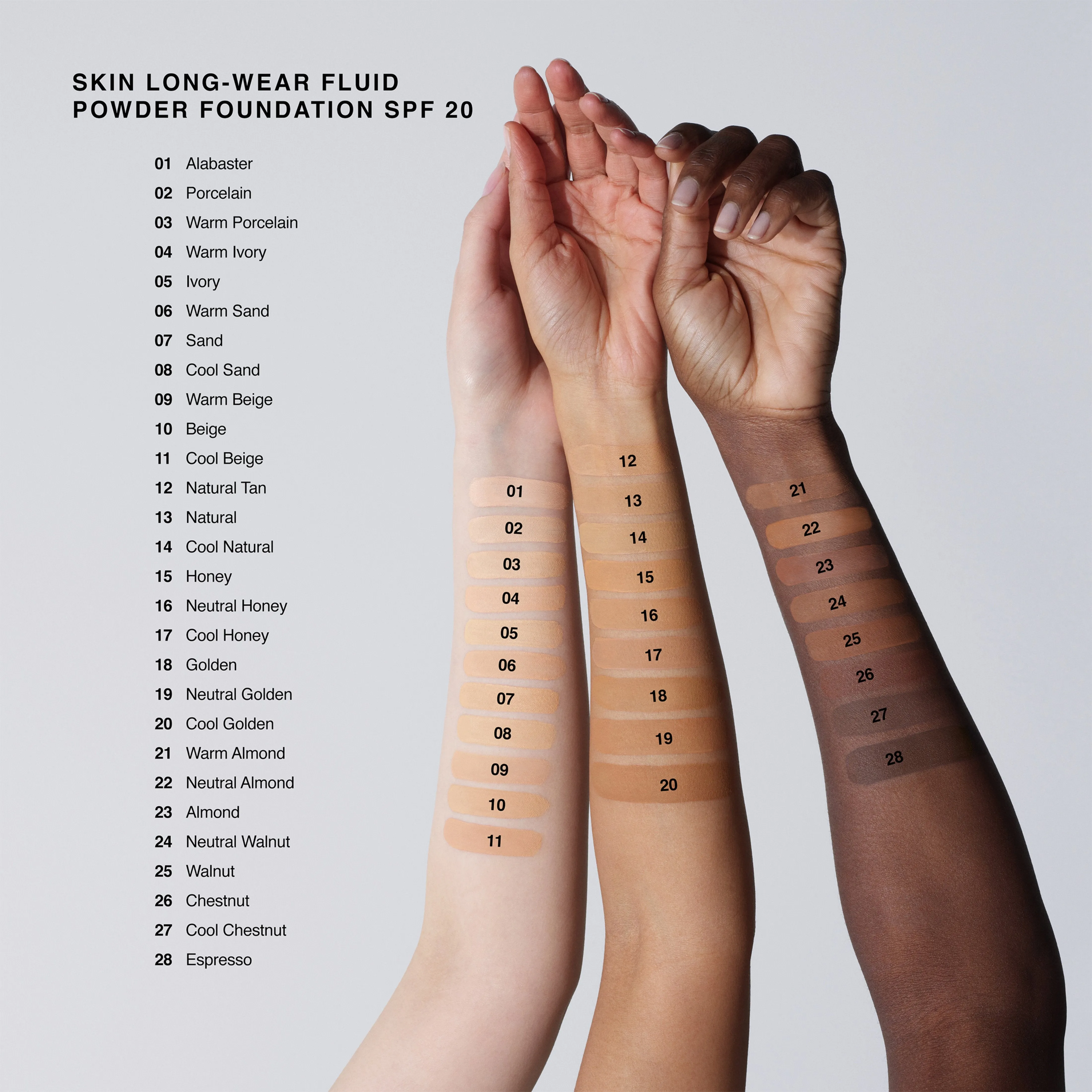 Skin Long-Wear Fluid Powder Foundation SPF 20